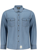 Camisa de manga larga para hombre U.S. GRAND, azul