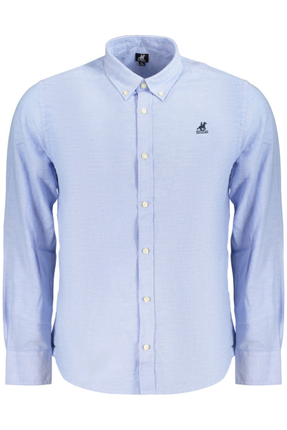 Chemise � manches longues pour homme US GRAND, bleue