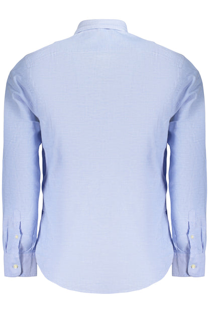 Chemise � manches longues pour homme US GRAND, bleue