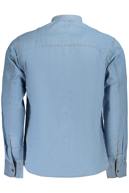 Chemise � manches longues pour homme US GRAND, bleue