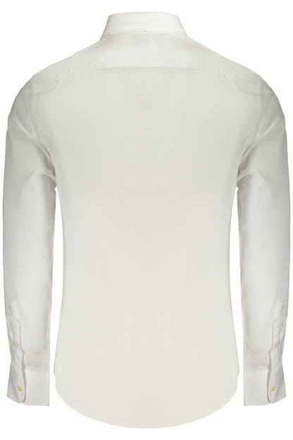 CHEMISE BLANCHE � MANCHES LONGUES POUR HOMME US GRAND