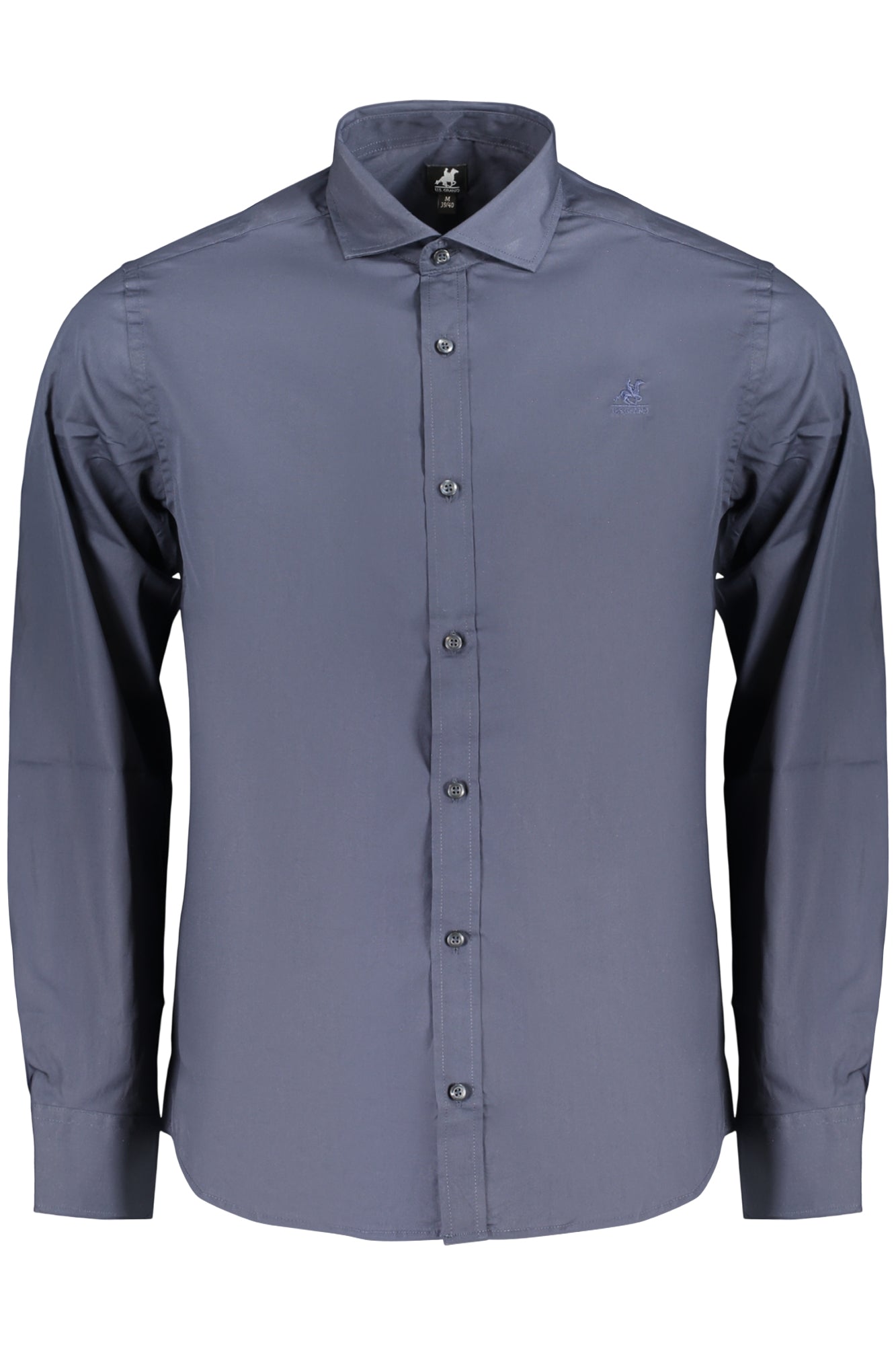 Camisa azul de manga larga para hombre de la marca U.S. GRAND