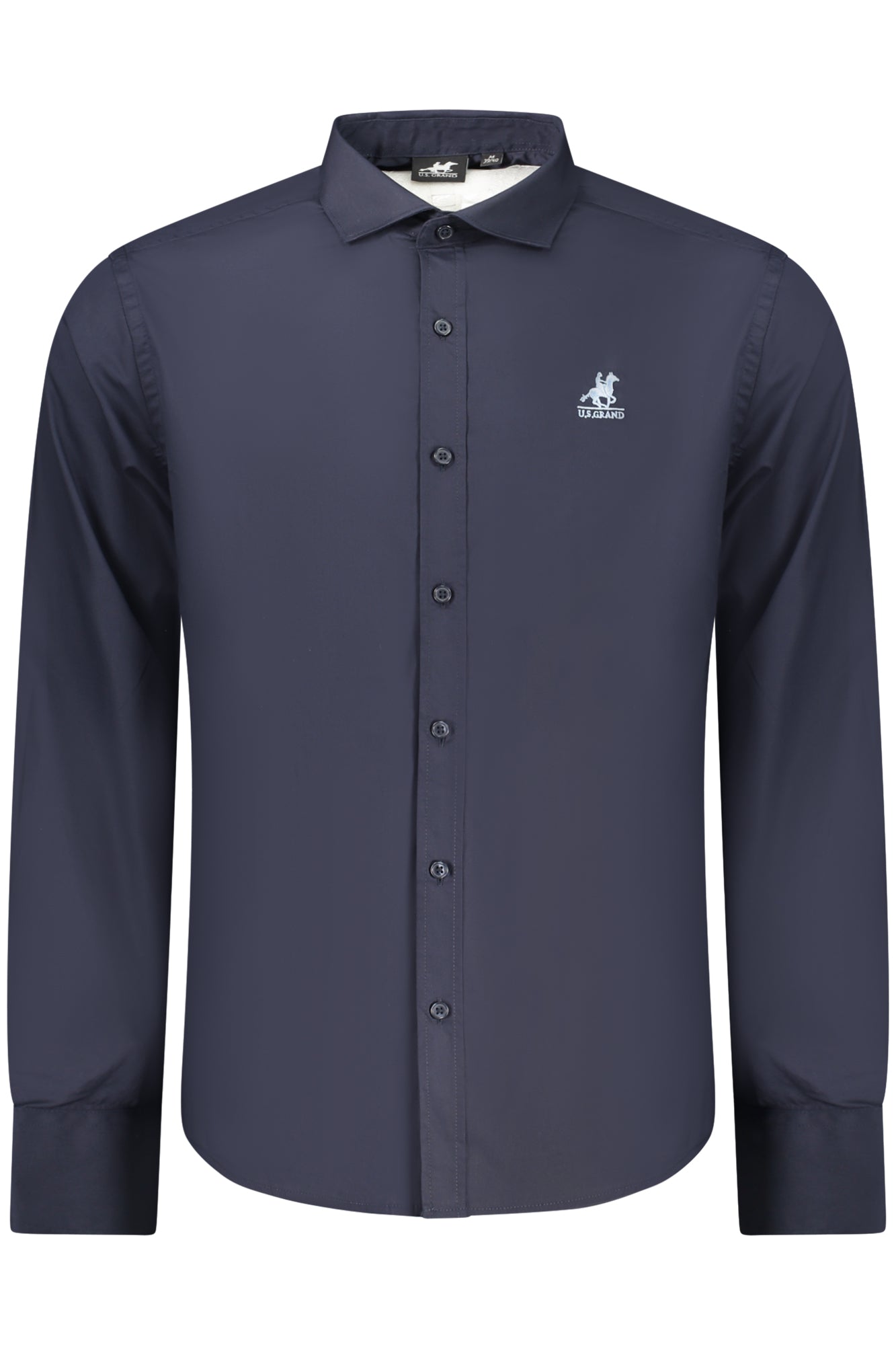 Camisa azul de manga larga para hombre de la marca U.S. GRAND