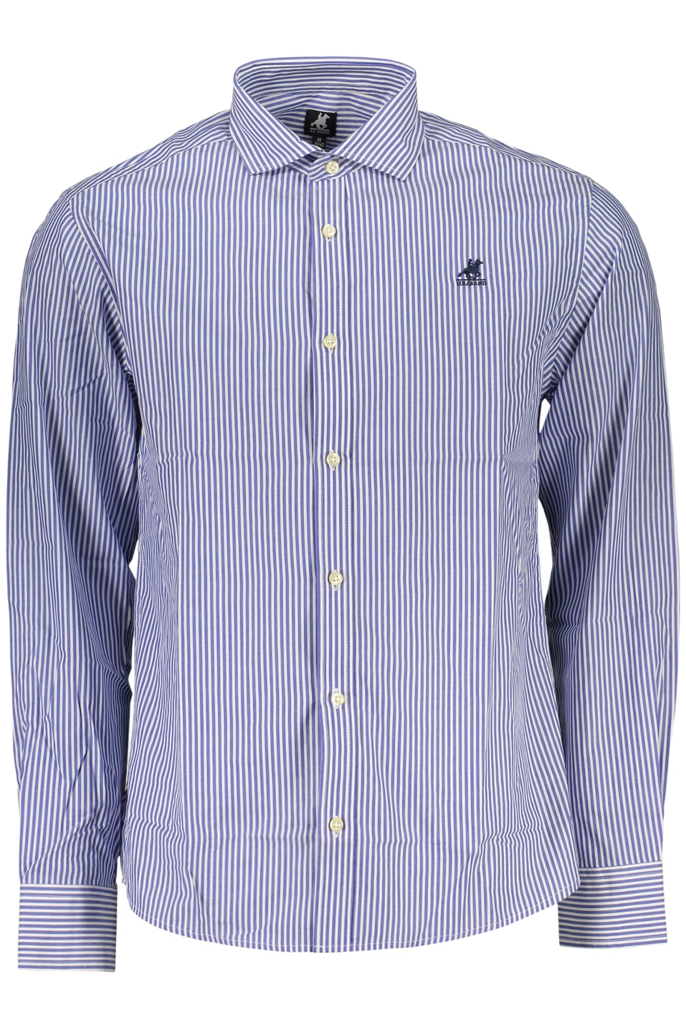 Camisa azul de manga larga para hombre de la marca U.S. GRAND