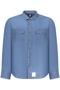 Camisa azul de manga larga para hombre de la marca U.S. GRAND