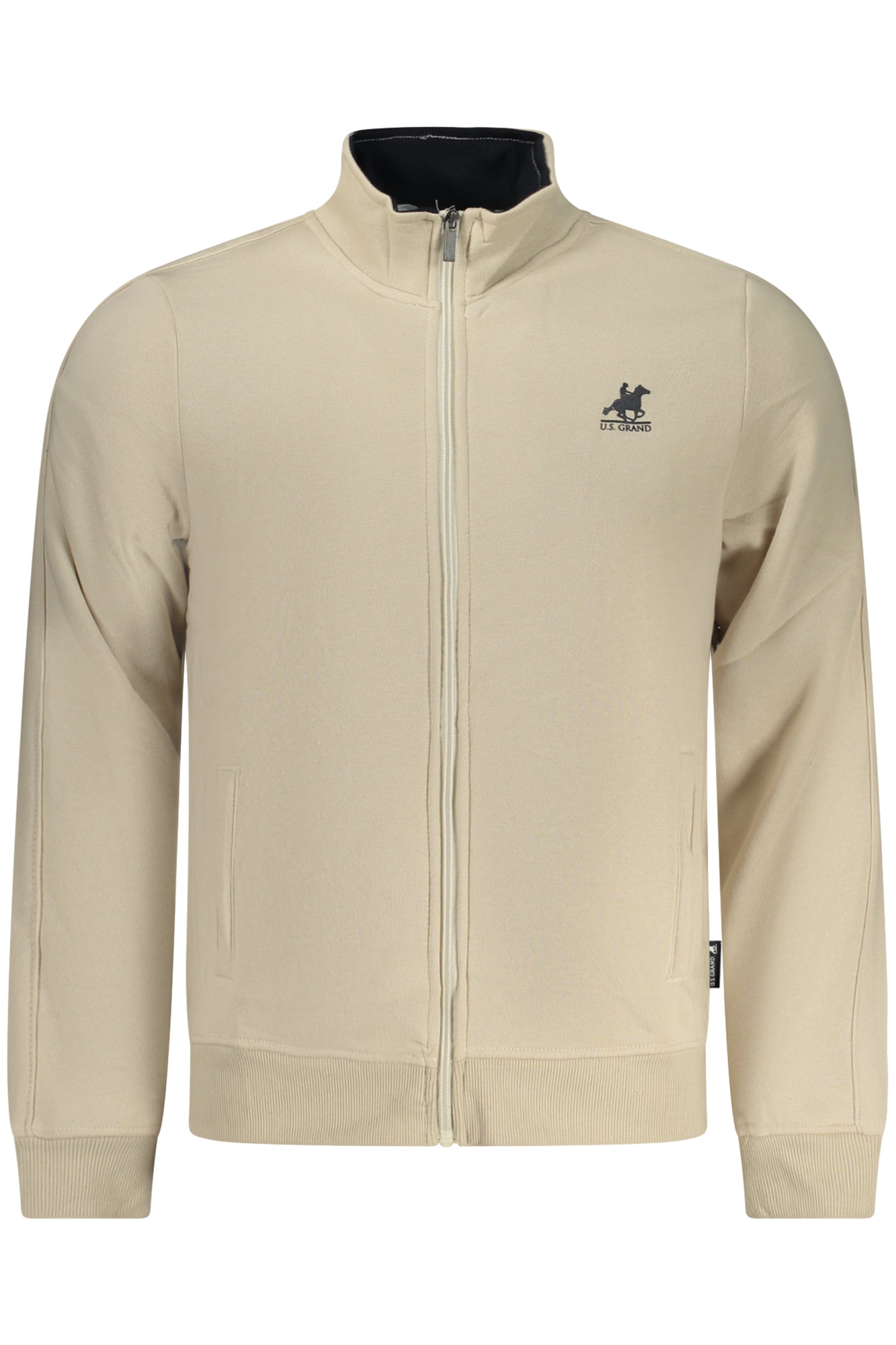 Sudadera beige con cremallera para hombre de la marca U.S. GRAND