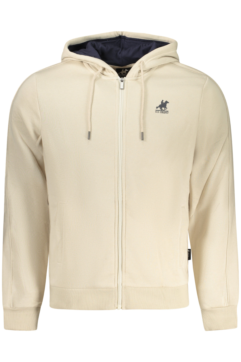 Sudadera beige con cremallera para hombre de la marca U.S. GRAND