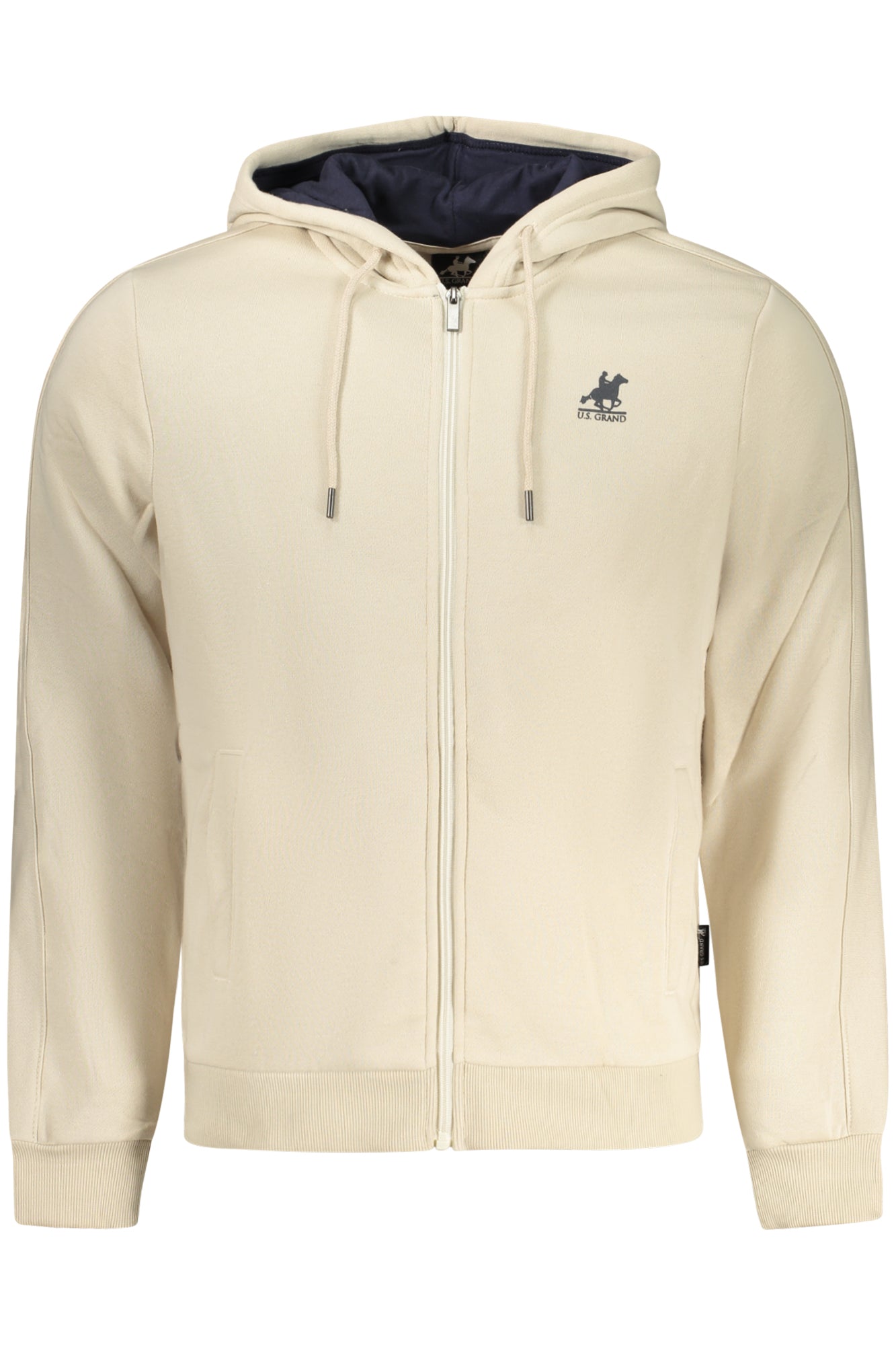 Sudadera beige con cremallera para hombre de la marca U.S. GRAND