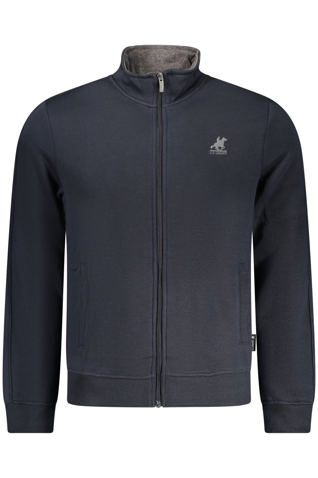 Sudadera con cremallera para hombre U.S. GRAND, color verde.