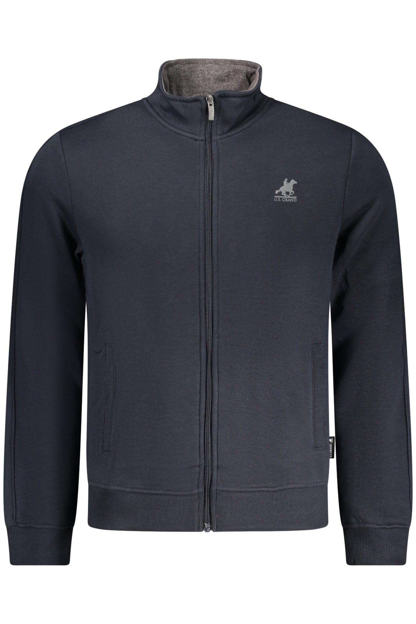 Sudadera con cremallera para hombre U.S. GRAND, color verde.