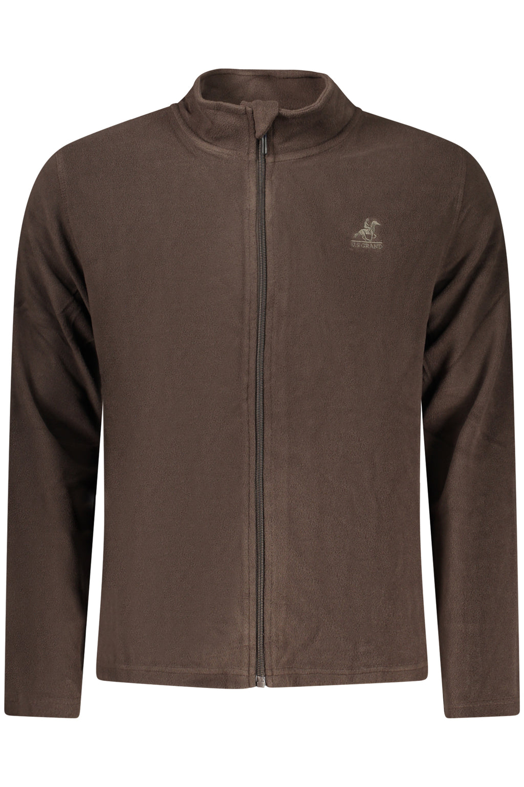 Sudadera marr? con cremallera para hombre de la marca U.S. GRAND