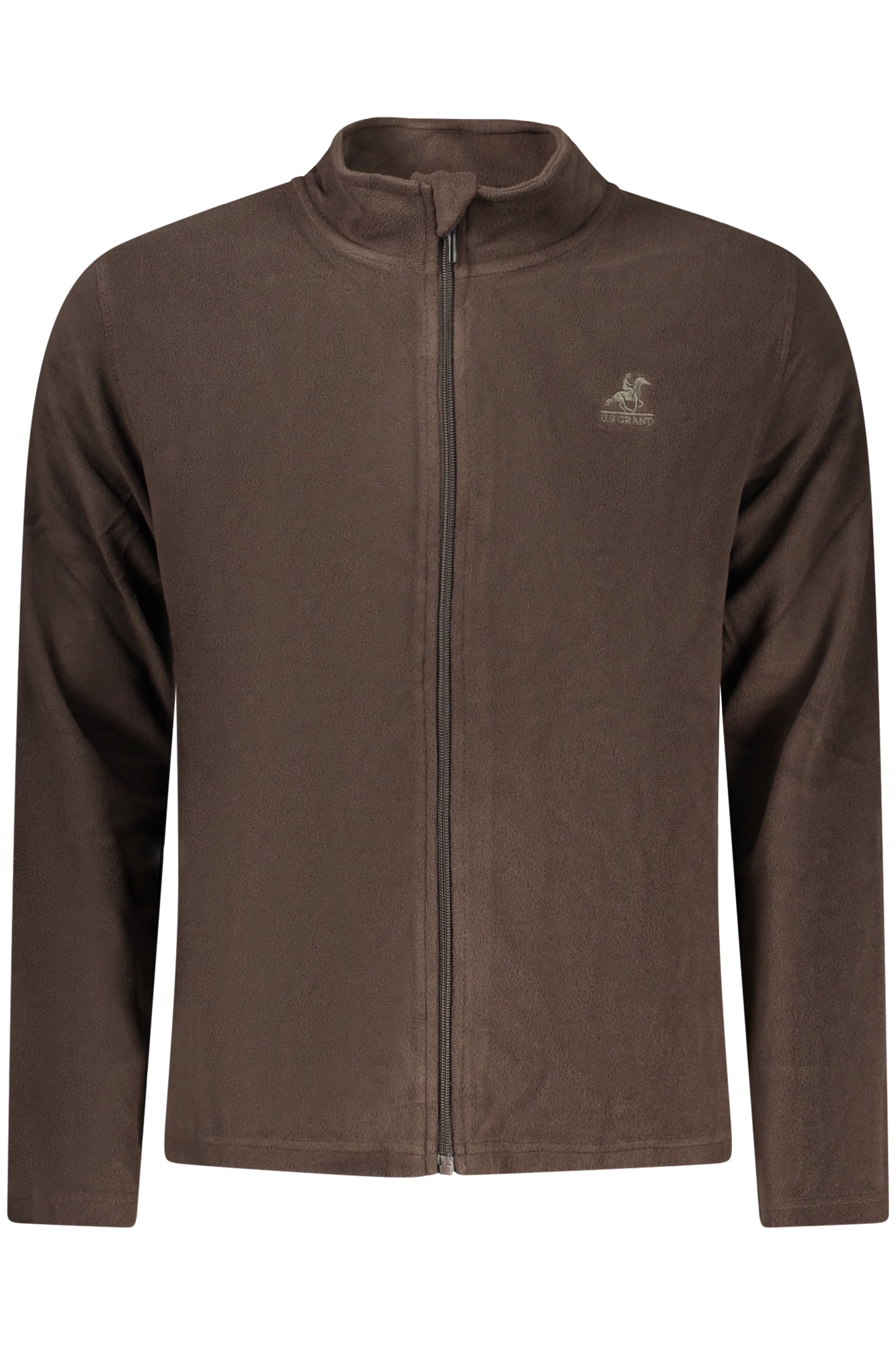 Sudadera marr? con cremallera para hombre de la marca U.S. GRAND