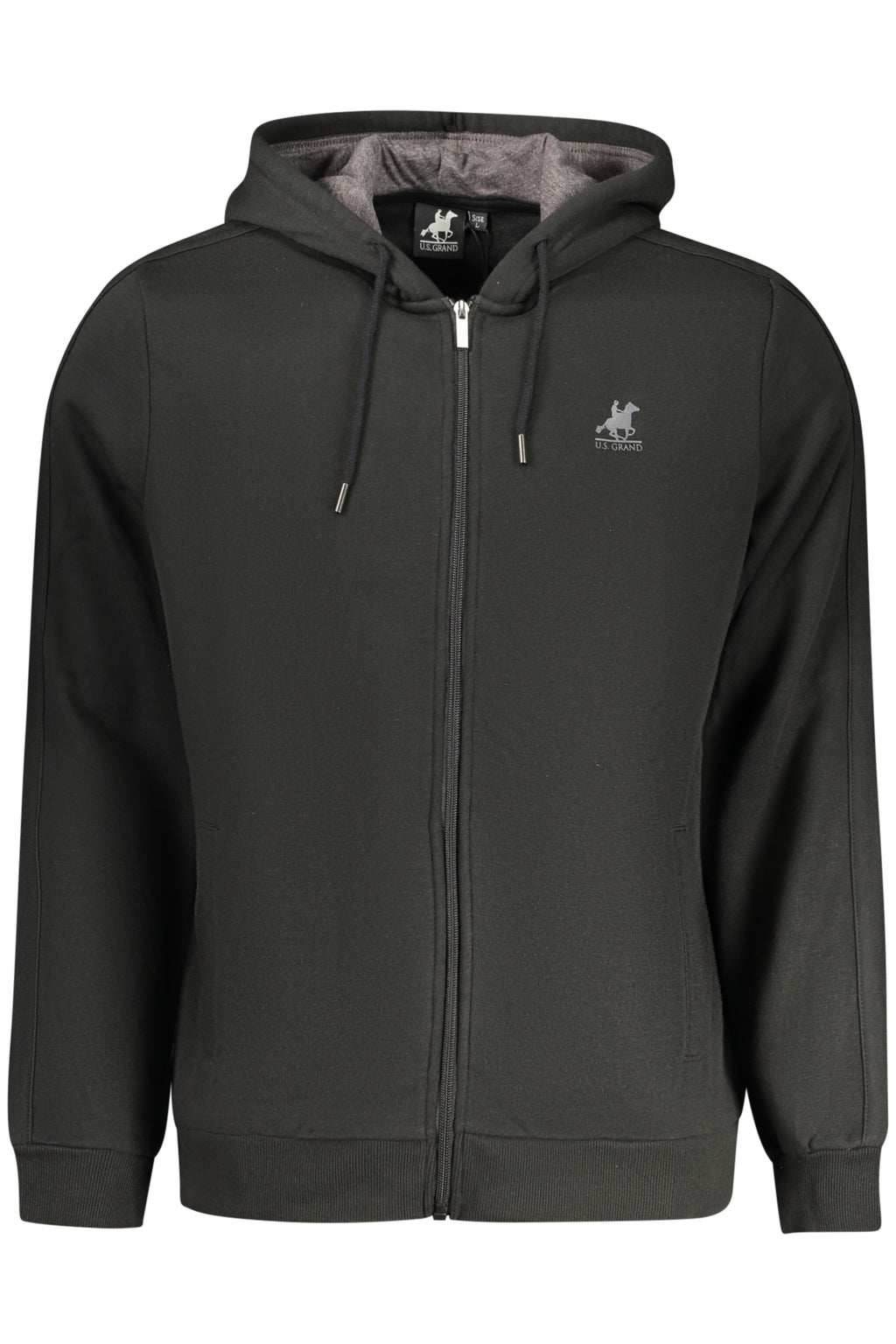 Sudadera negra con cremallera para hombre de U.S. GRAND
