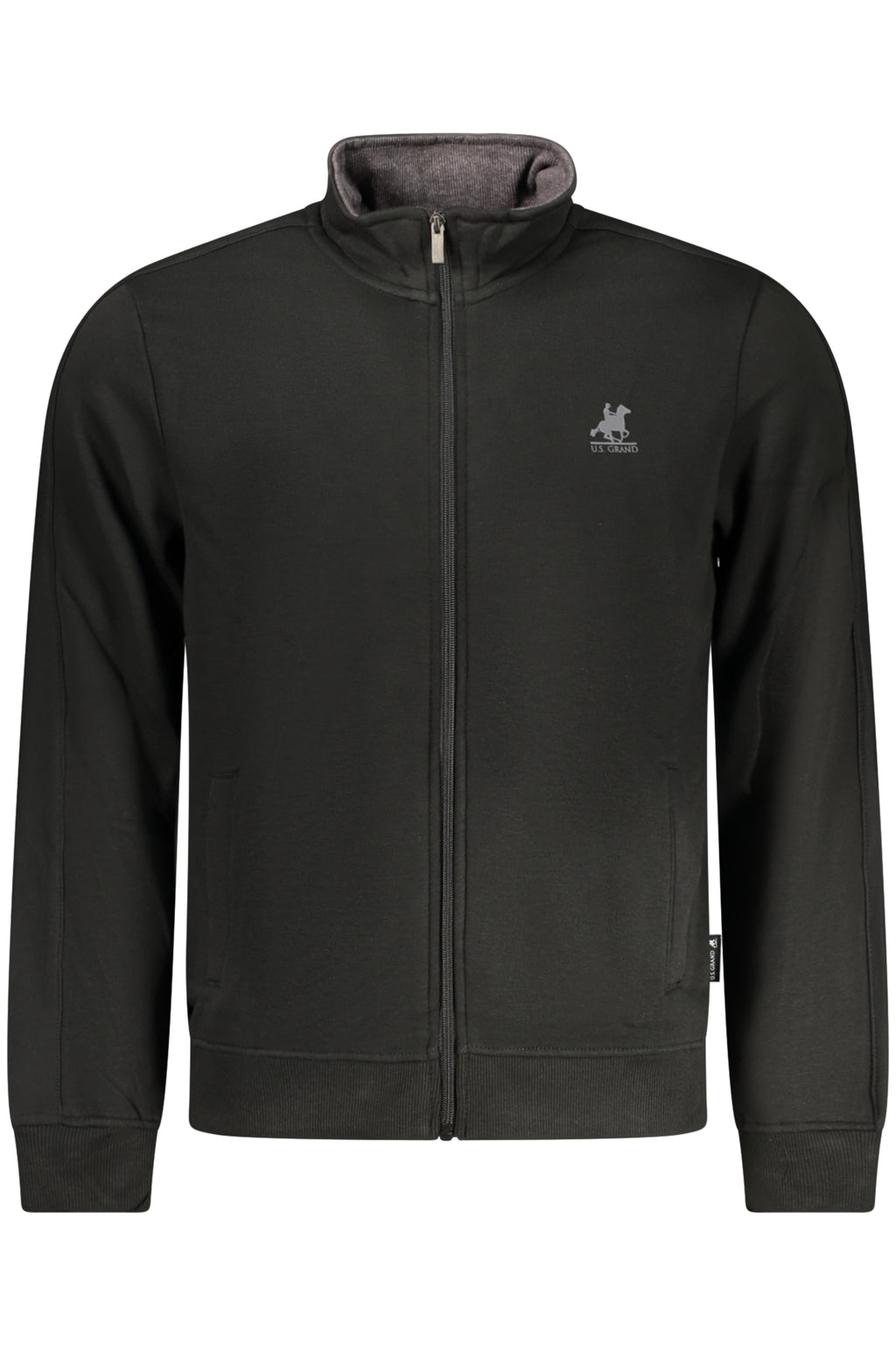 Sudadera negra con cremallera para hombre de U.S. GRAND