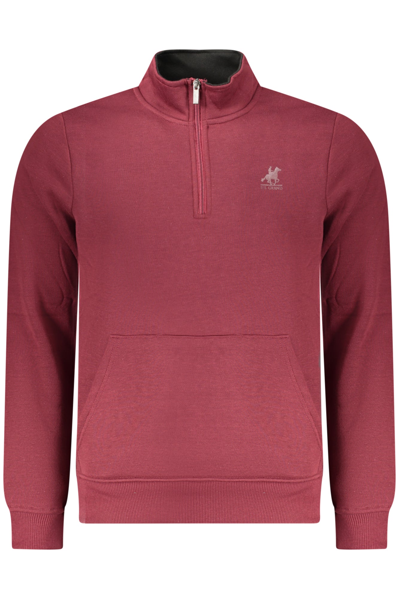 Sudadera roja con cremallera para hombre de U.S. GRAND
