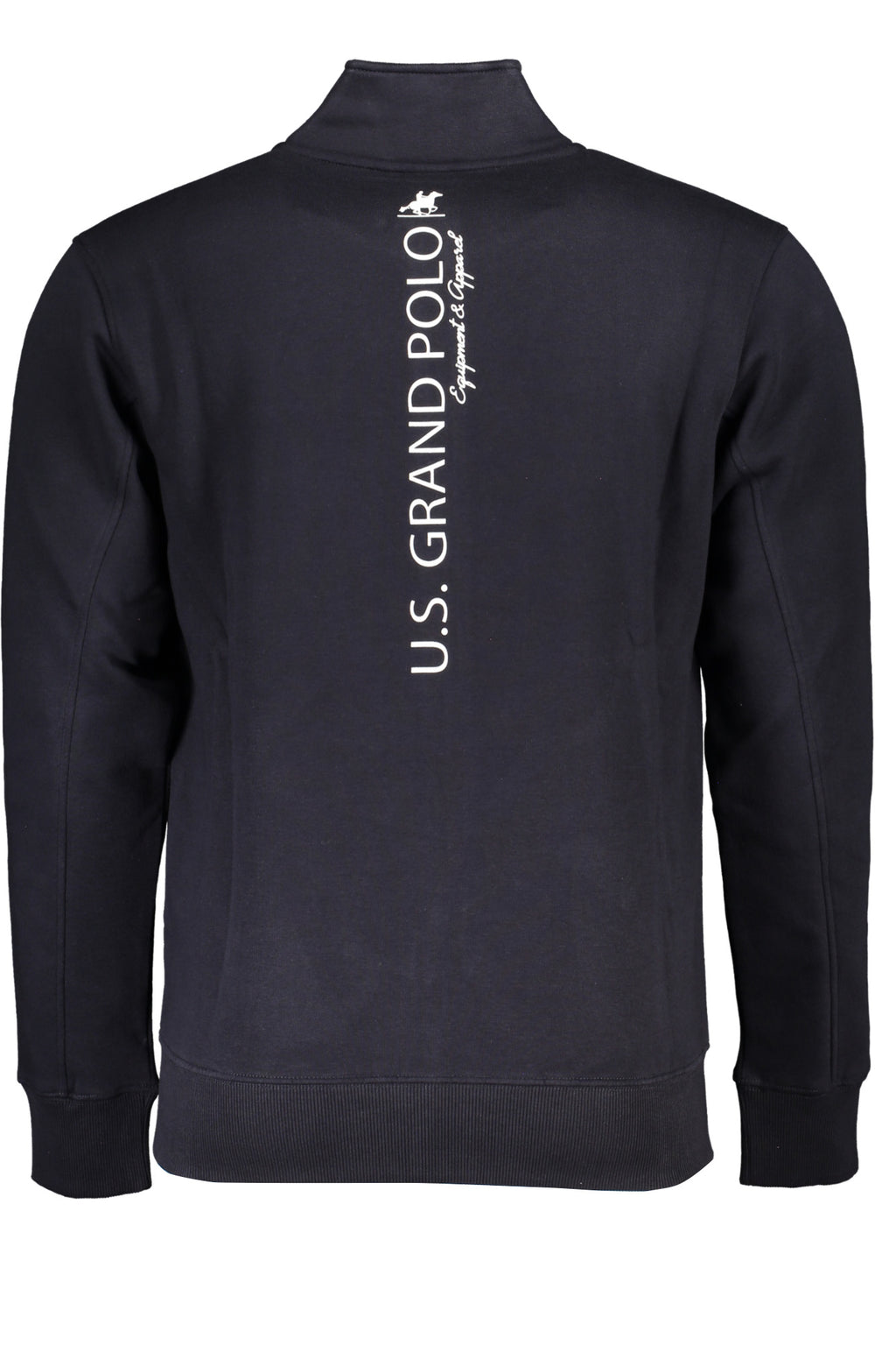 ""U.S. GRAND FELPA CON ZIP UOMO BLU""