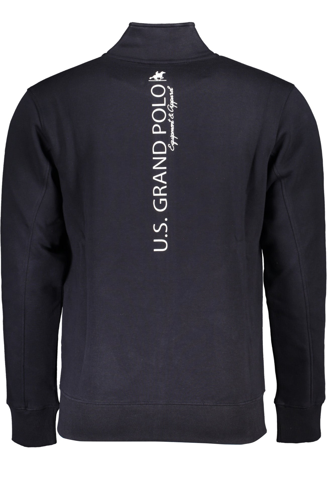 ""U.S. GRAND FELPA CON ZIP UOMO BLU""