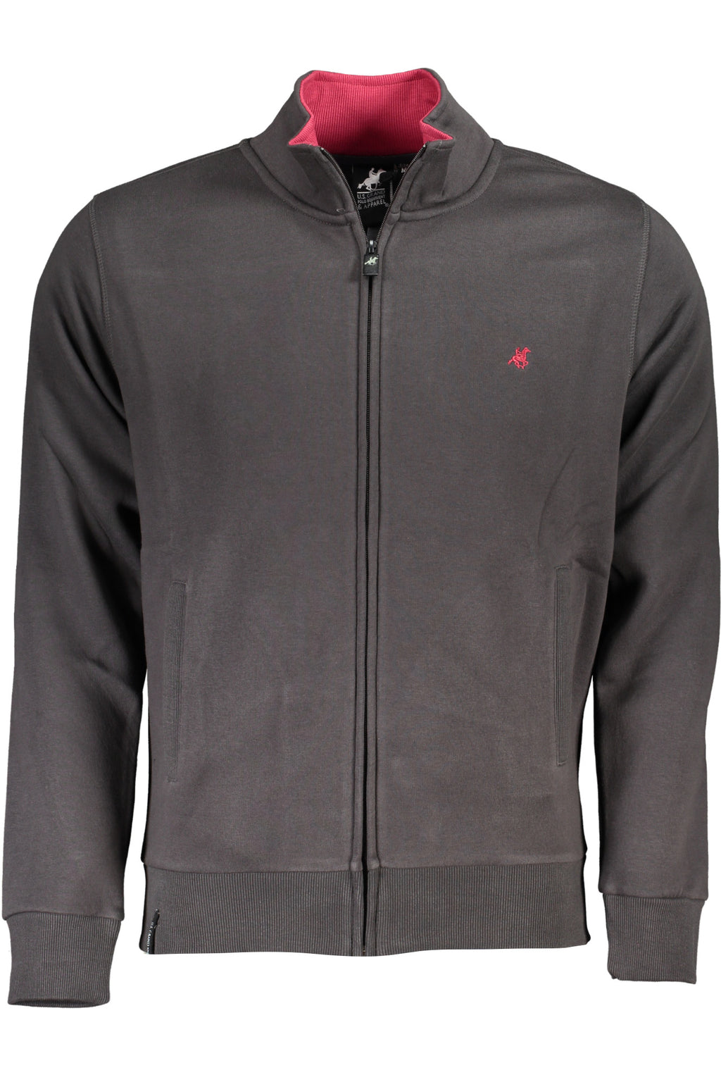 ""U.S. GRAND FELPA CON ZIP UOMO GRIGIO""