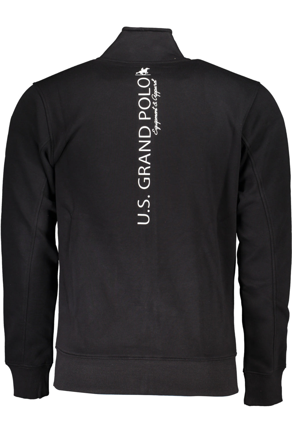""U.S. GRAND FELPA CON ZIP UOMO NERO""