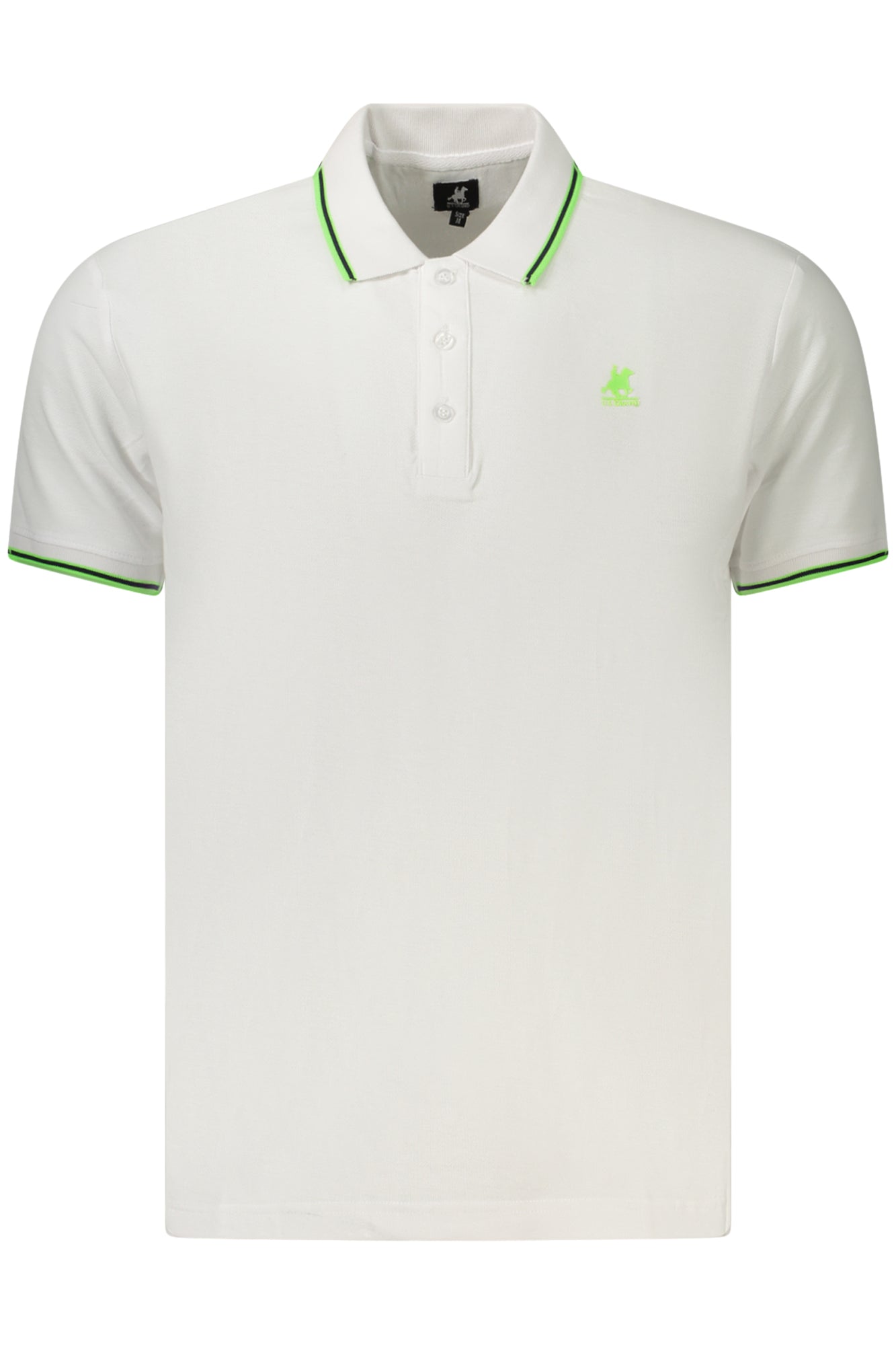 Polo de manga corta para hombre, marca U.S. Grand Polo, color blanco.