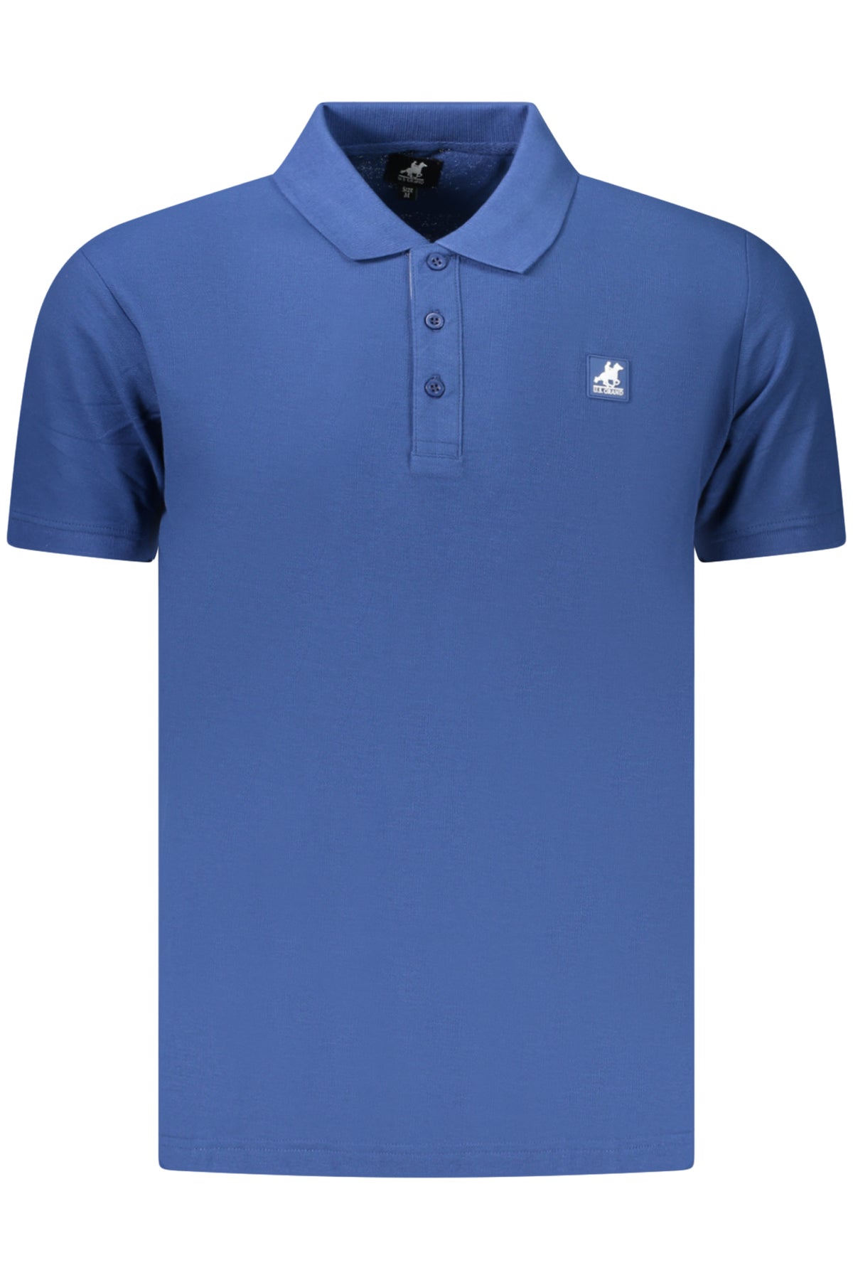 Polo de manga corta azul para hombre, marca U.S. Grand Polo