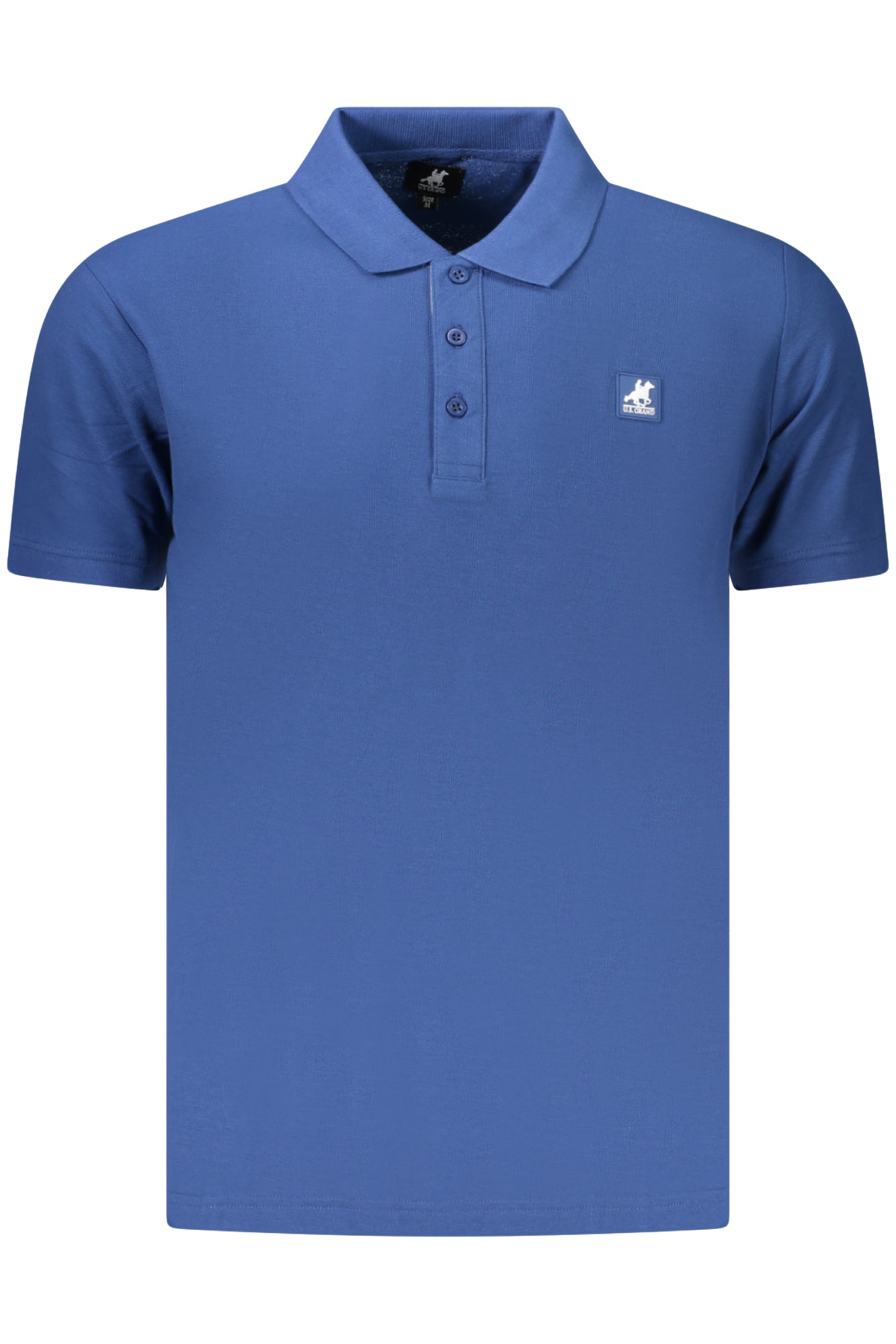 Polo de manga corta azul para hombre, marca U.S. Grand Polo