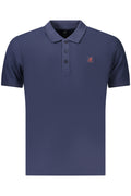 Polo de manga corta azul para hombre, marca U.S. Grand Polo