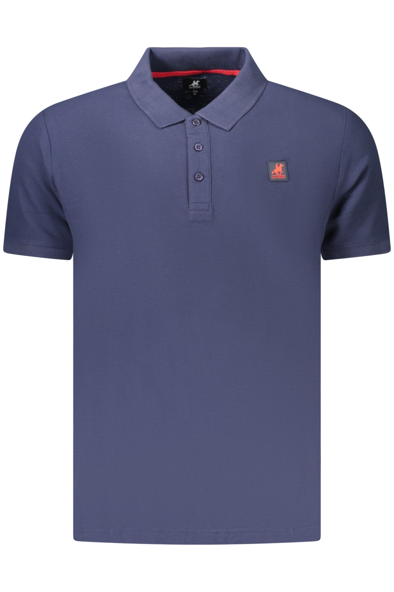Polo de manga corta azul para hombre, marca U.S. Grand Polo