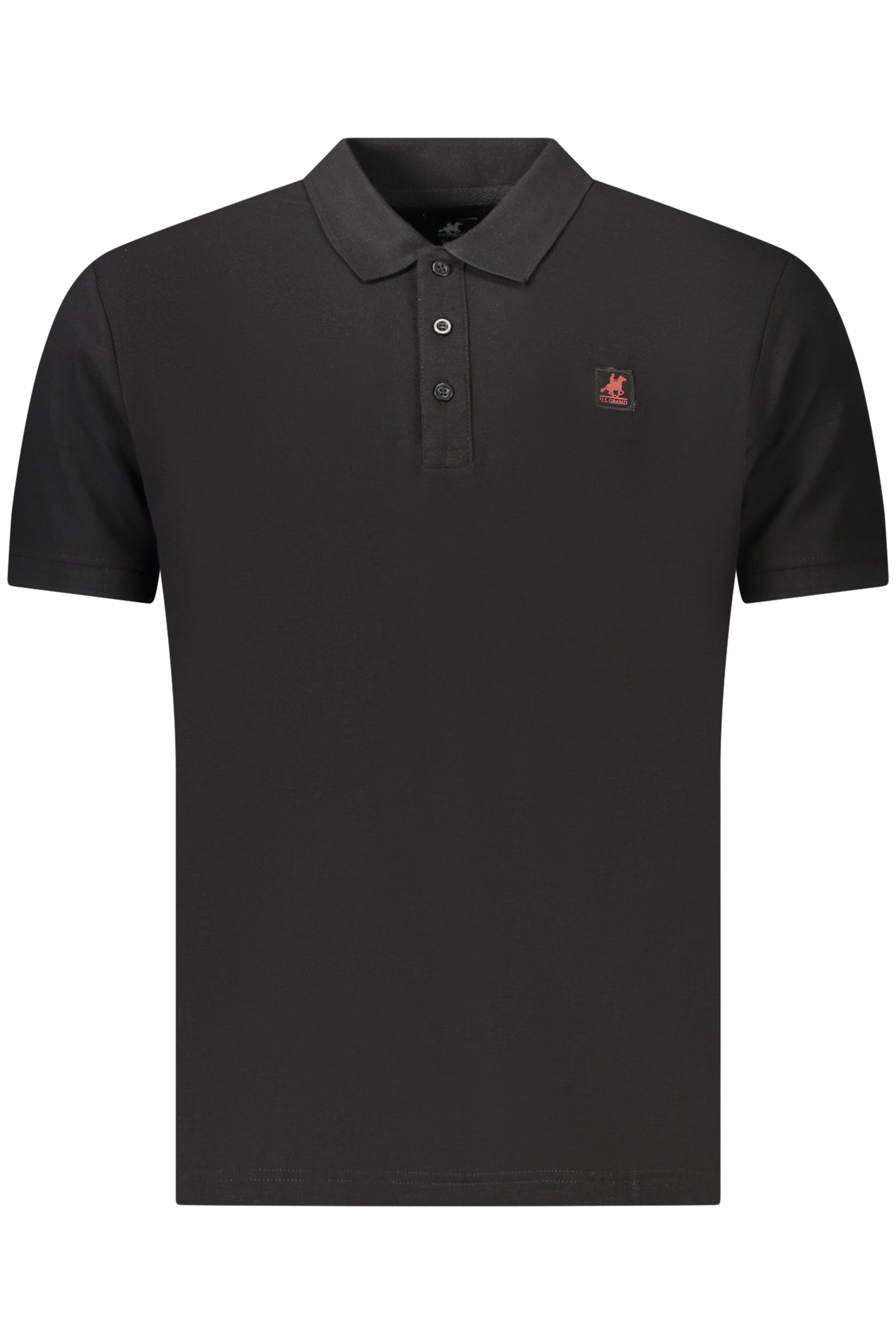 Polo Grand Polo de manga corta para hombre, color negro, de EE. UU.