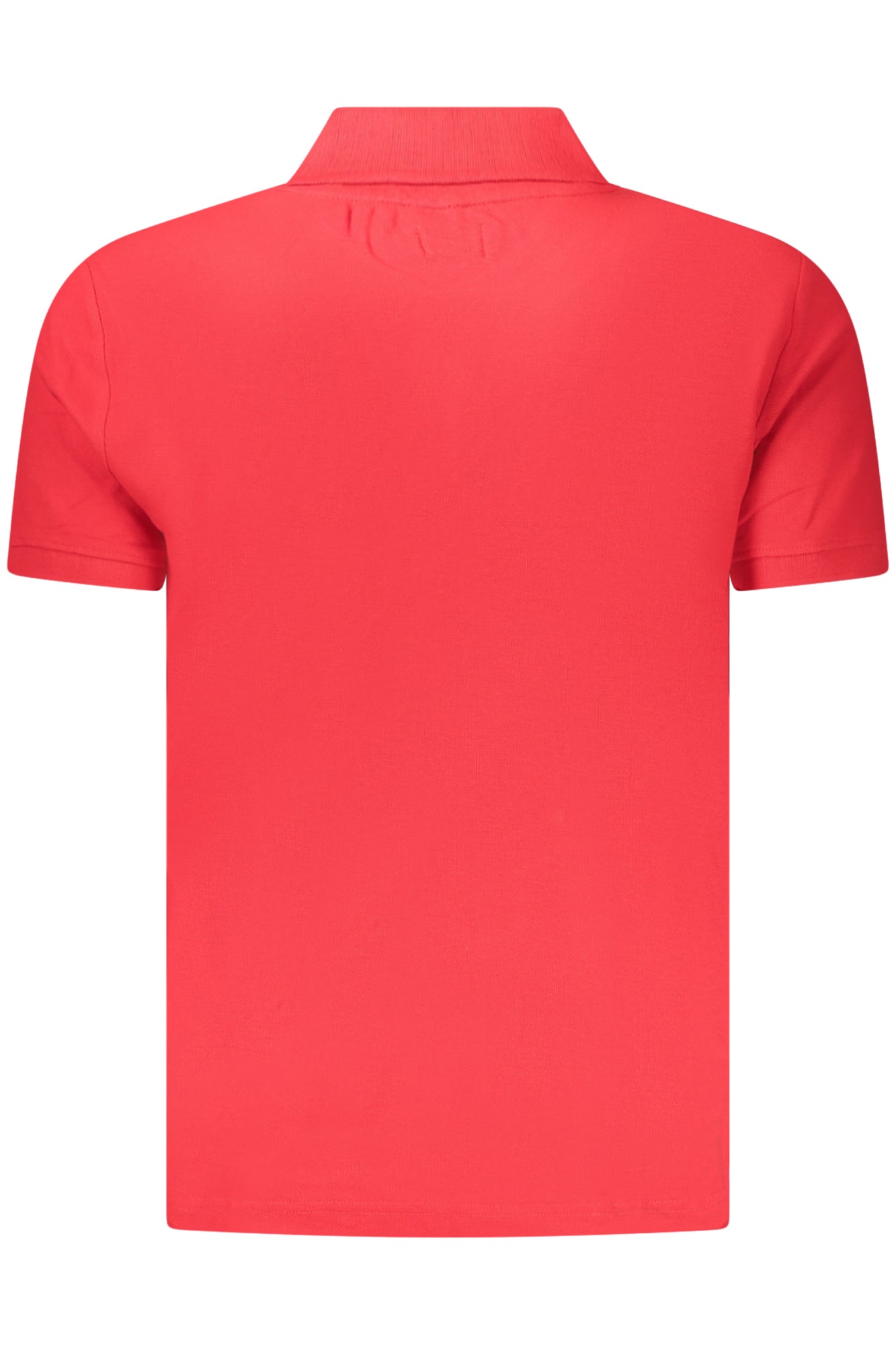 Polo de manga corta para hombre, color rojo, marca estadounidense.