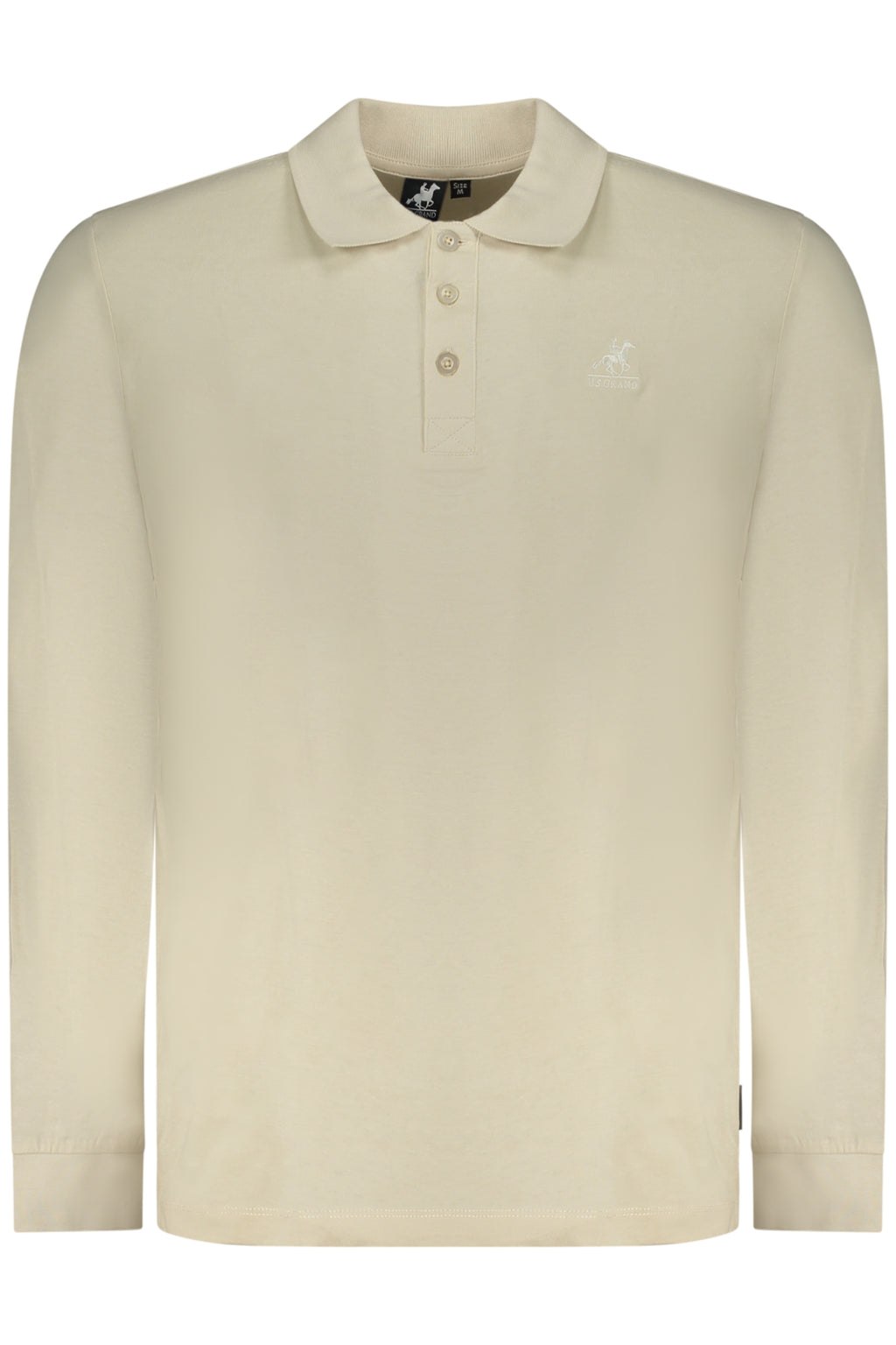 Camiseta de manga larga beige para hombre de la marca U.S. GRAND