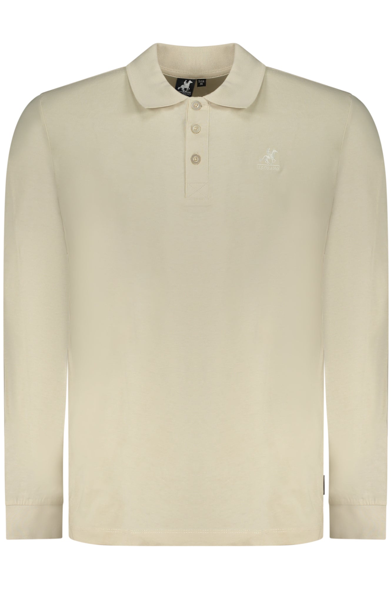 Camiseta de manga larga beige para hombre de la marca U.S. GRAND