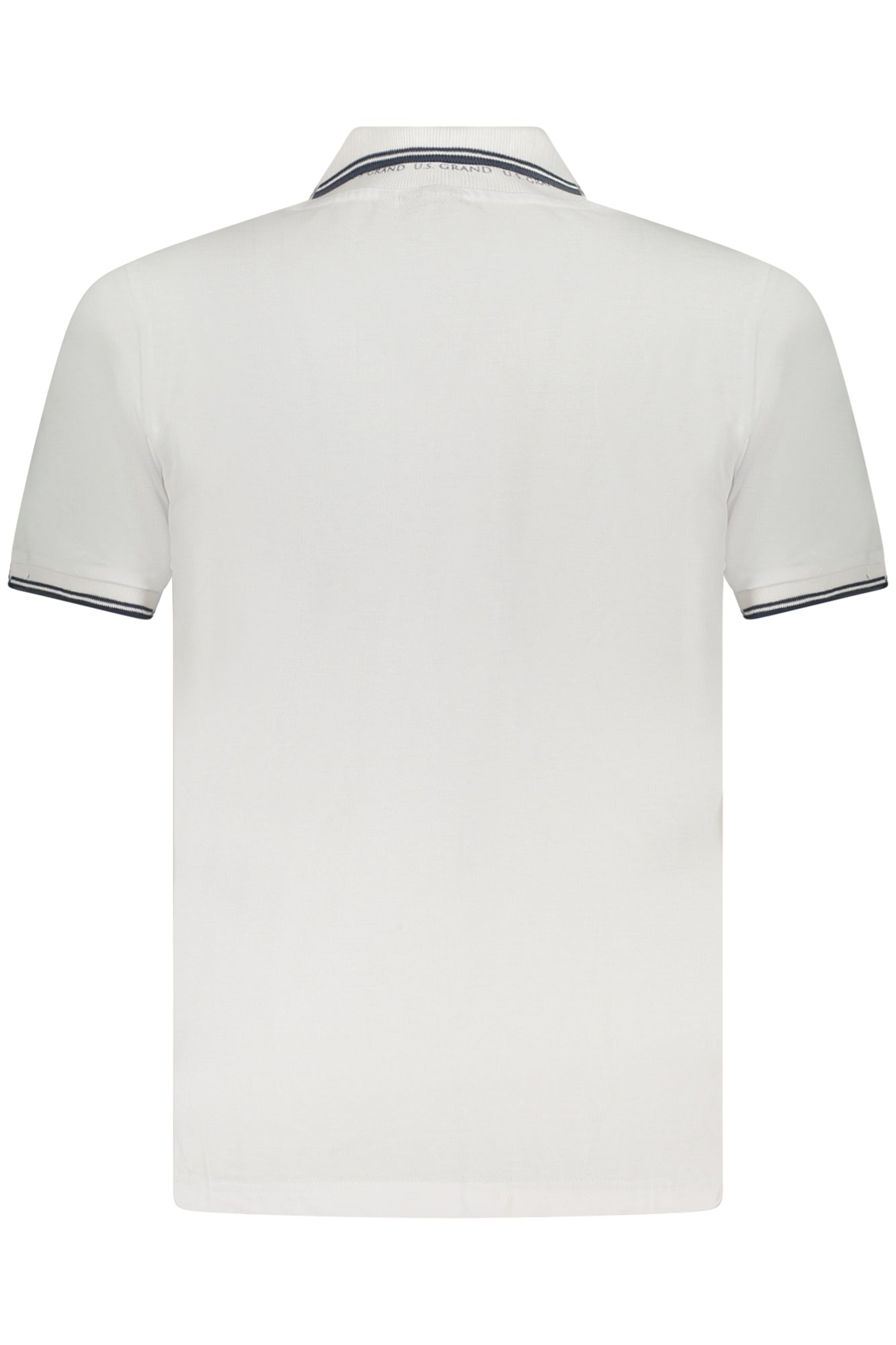 Polo de manga corta para hombre, marca U.S. Grand Polo, color blanco.