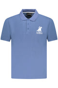 Polo de manga corta azul para hombre, marca U.S. Grand Polo