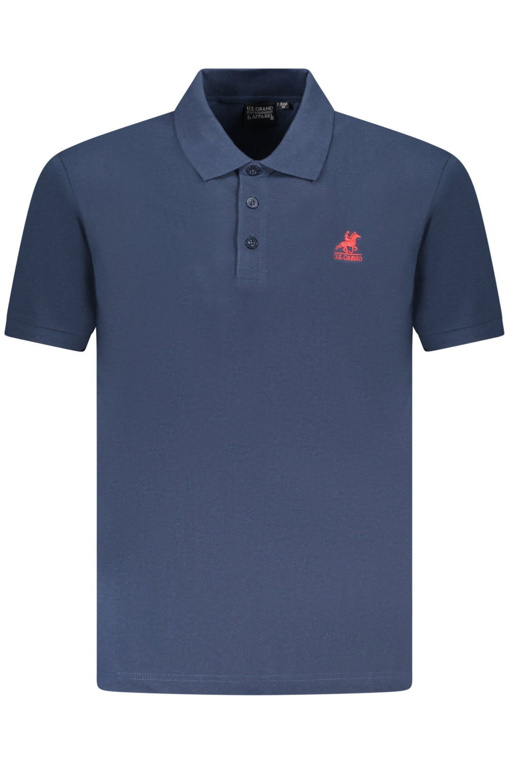 Polo de manga corta azul para hombre, marca U.S. Grand Polo