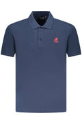 Polo de manga corta azul para hombre, marca U.S. Grand Polo