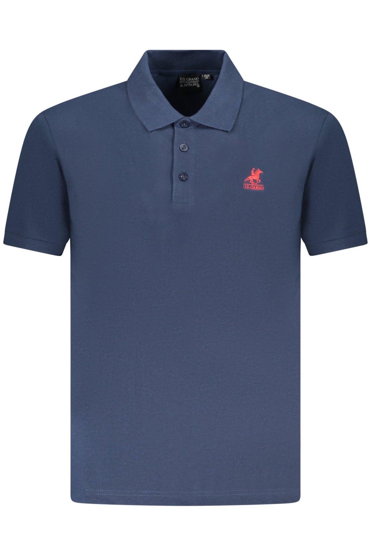 Polo de manga corta azul para hombre, marca U.S. Grand Polo