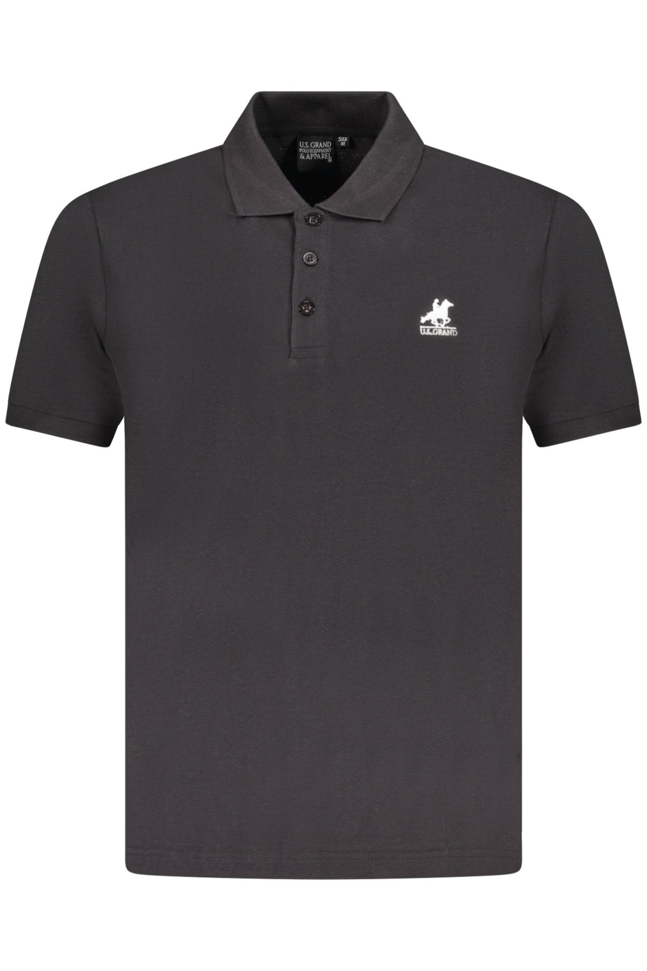 Polo Grand Polo de manga corta para hombre, color negro, de EE. UU.