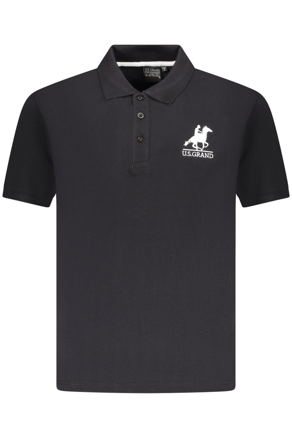 Polo Grand Polo de manga corta para hombre, color negro, de EE. UU.