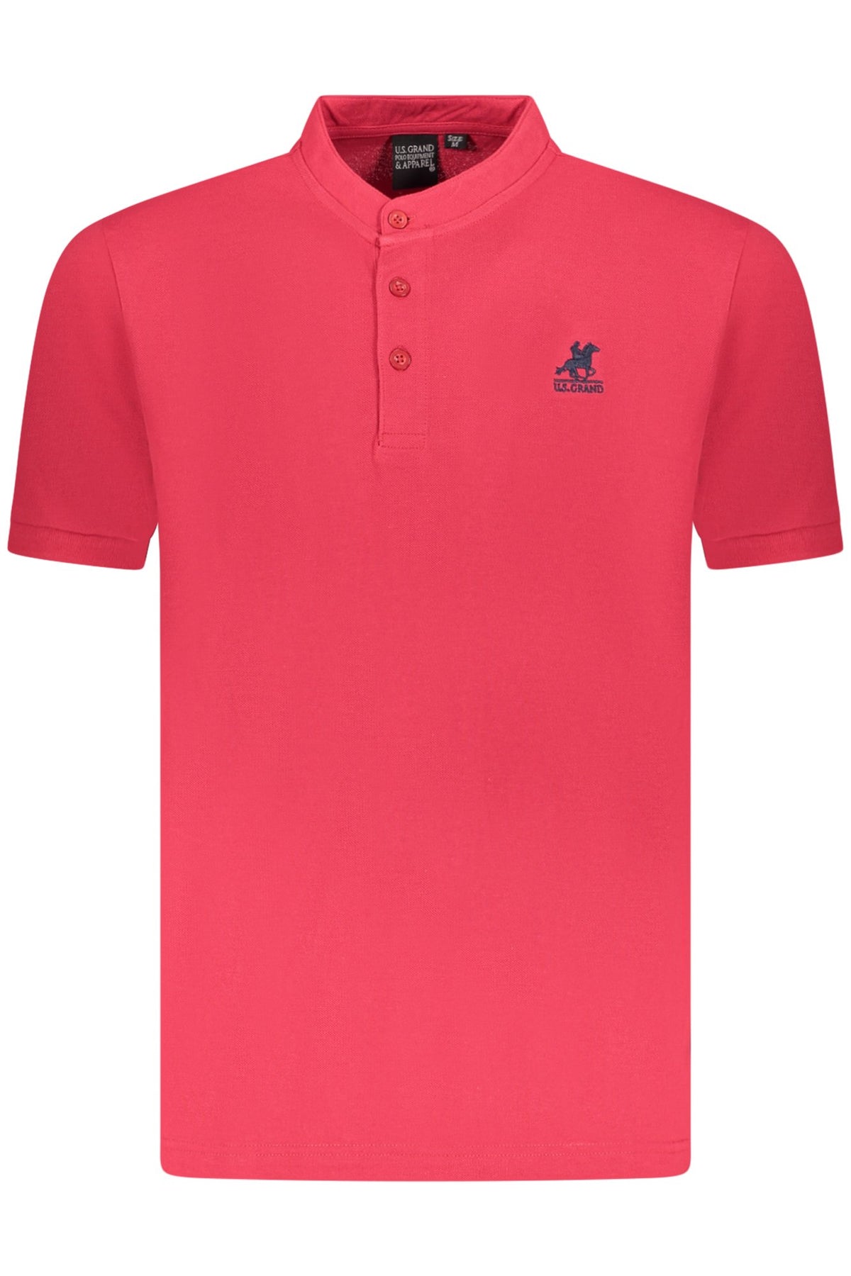 Polo de manga corta para hombre, color rojo, marca estadounidense.