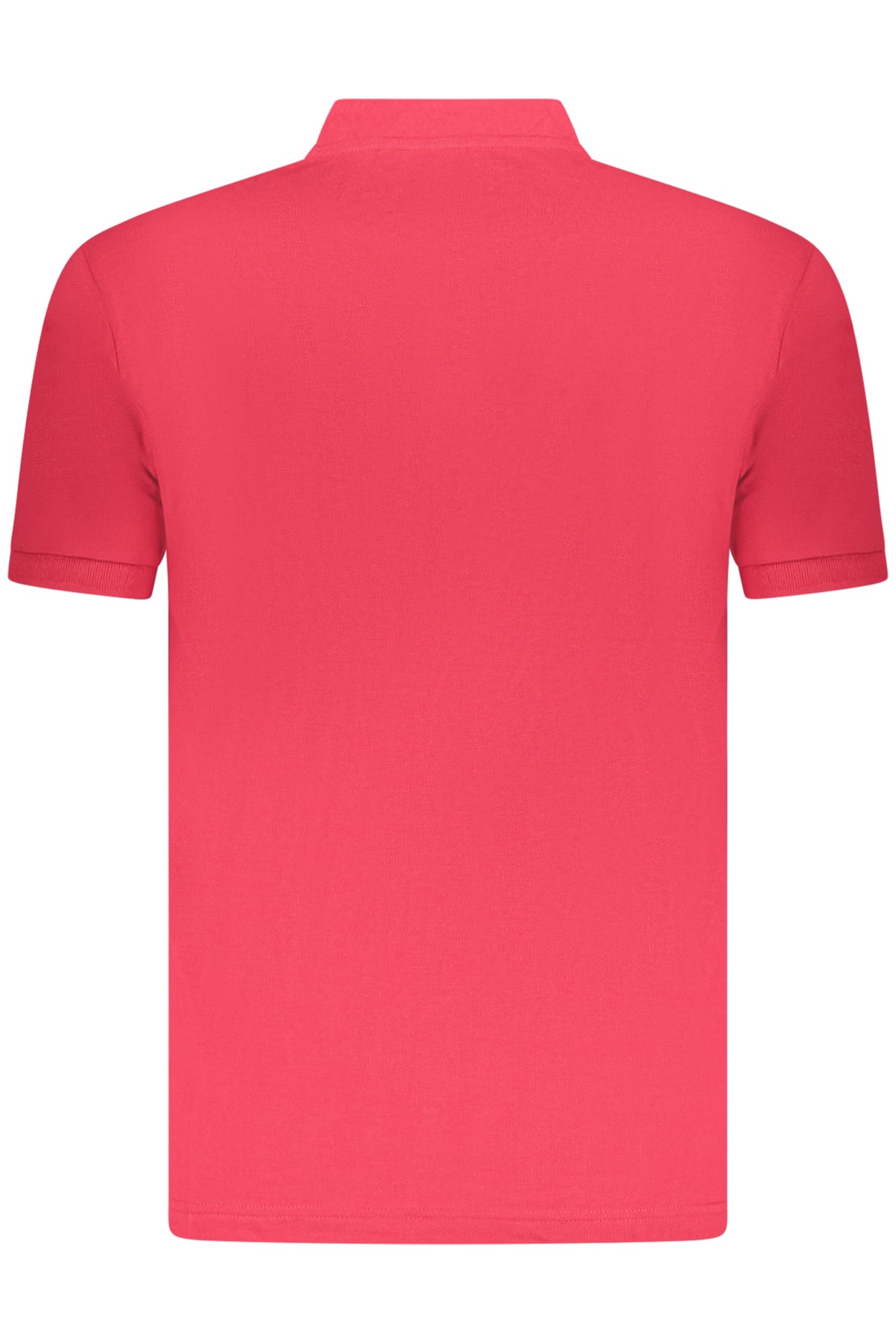 Polo de manga corta para hombre, color rojo, marca estadounidense.