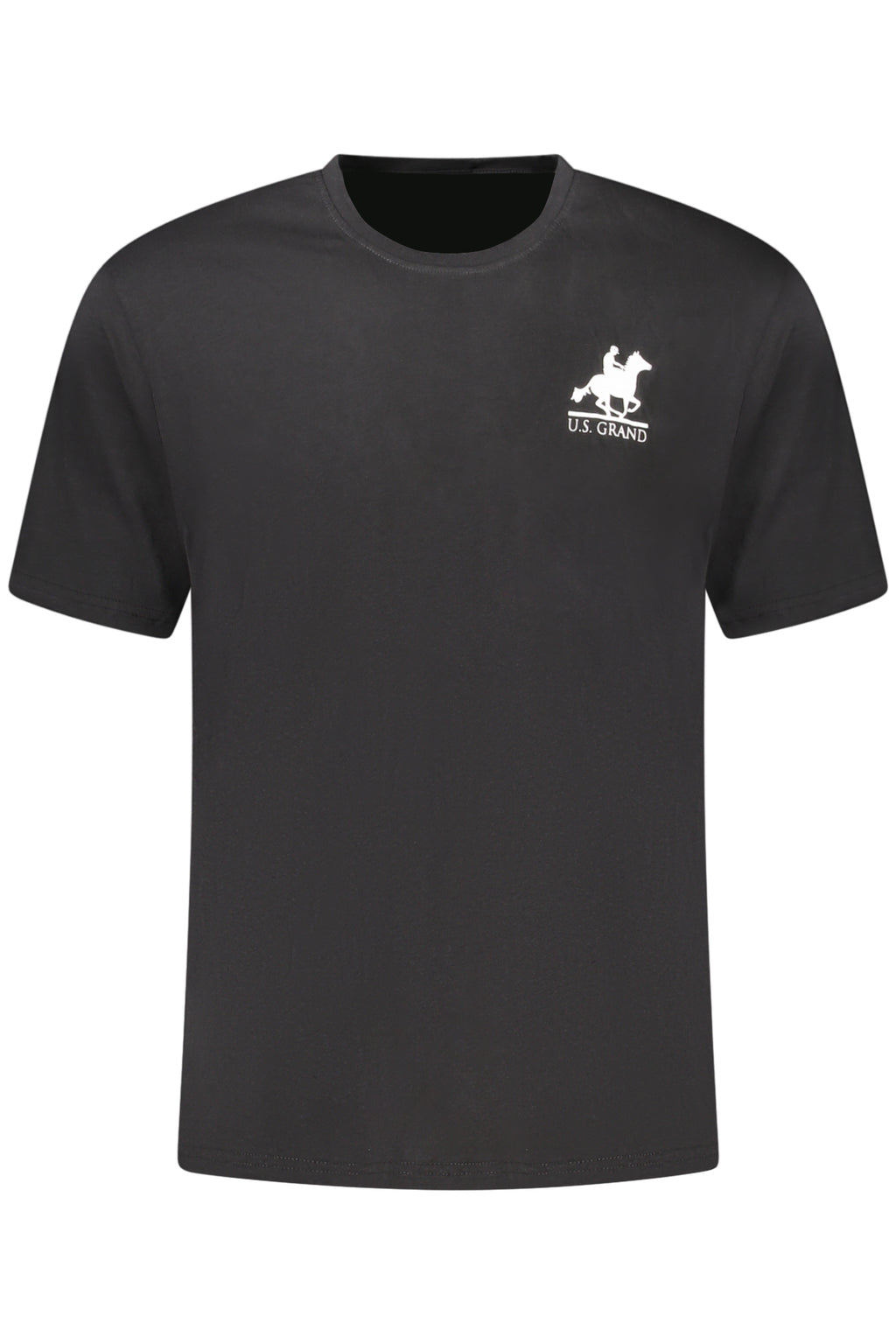 Camiseta negra de manga corta para hombre de la marca U.S. GRAND