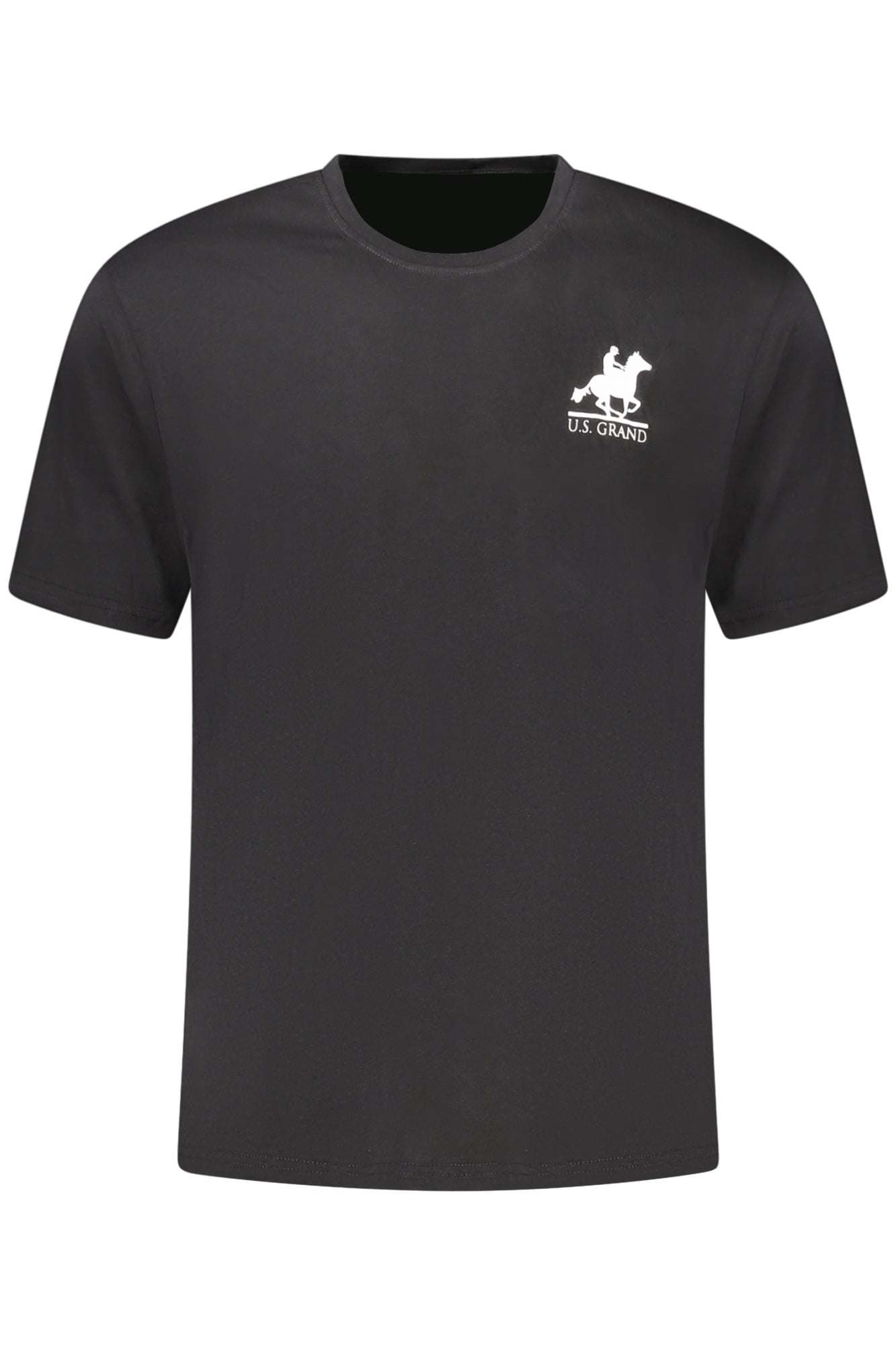 Camiseta negra de manga corta para hombre de la marca U.S. GRAND