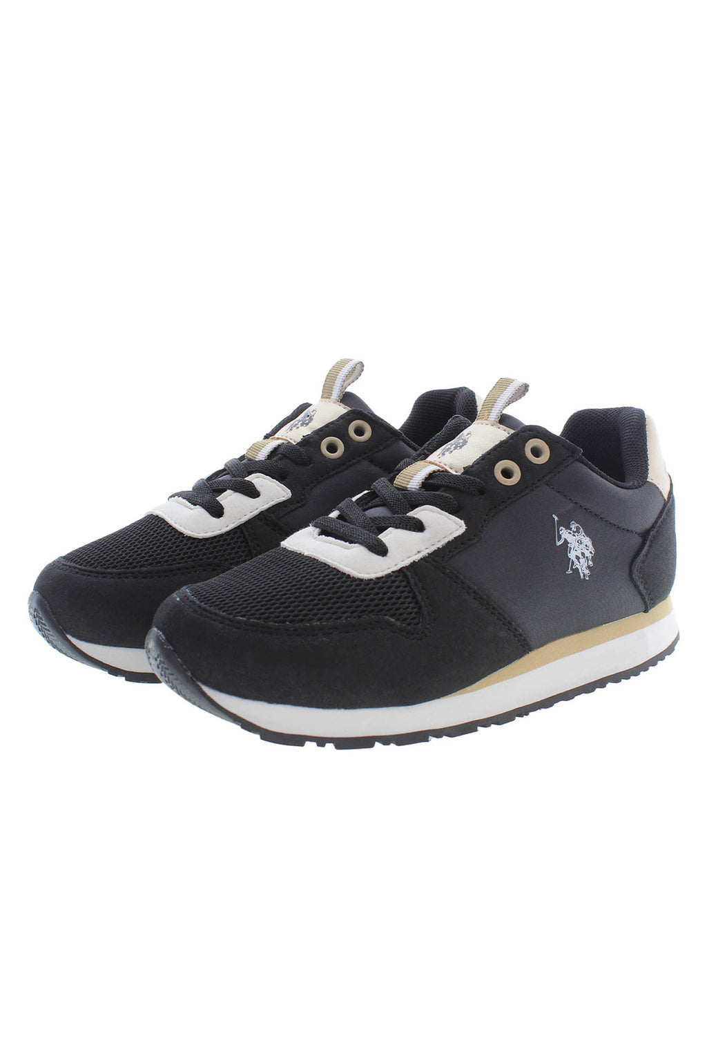 ASOCIACIÓN DE POLO DE EE. UU. CALZADO DEPORTIVO NEGRO PARA NIÑOS U.S. POLO ASSN.